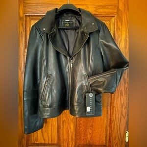 Leather Motorcycle Jacket by Bernardo at Nordstrom